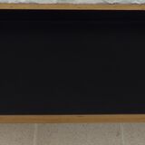 Console and its storage with metal feet