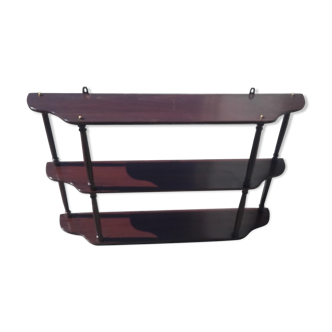 Mahogany wall shelf