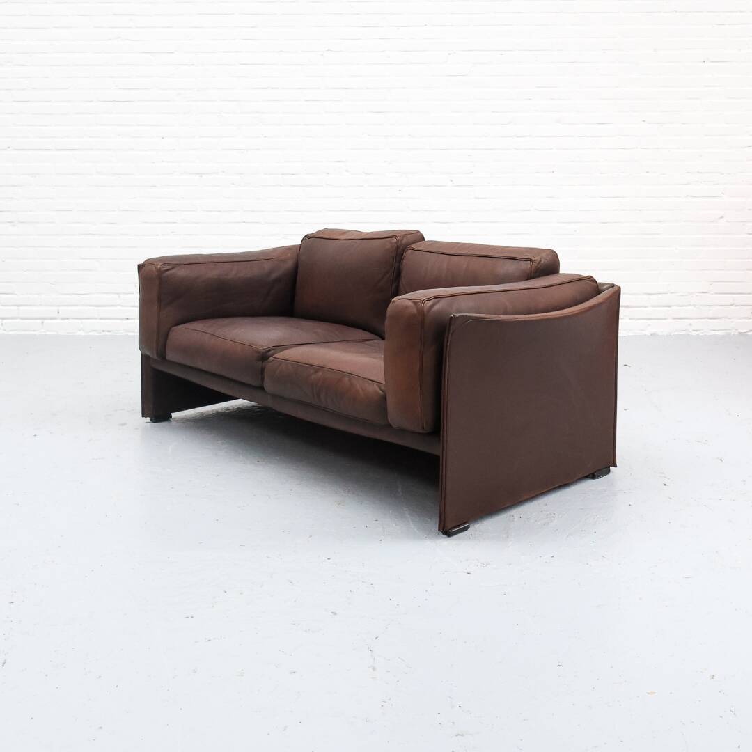 Canapé deux places Cassina 405 Duc par Mario Bellini années 1970