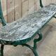 Garden bench of the early twentieth century cast iron and teak