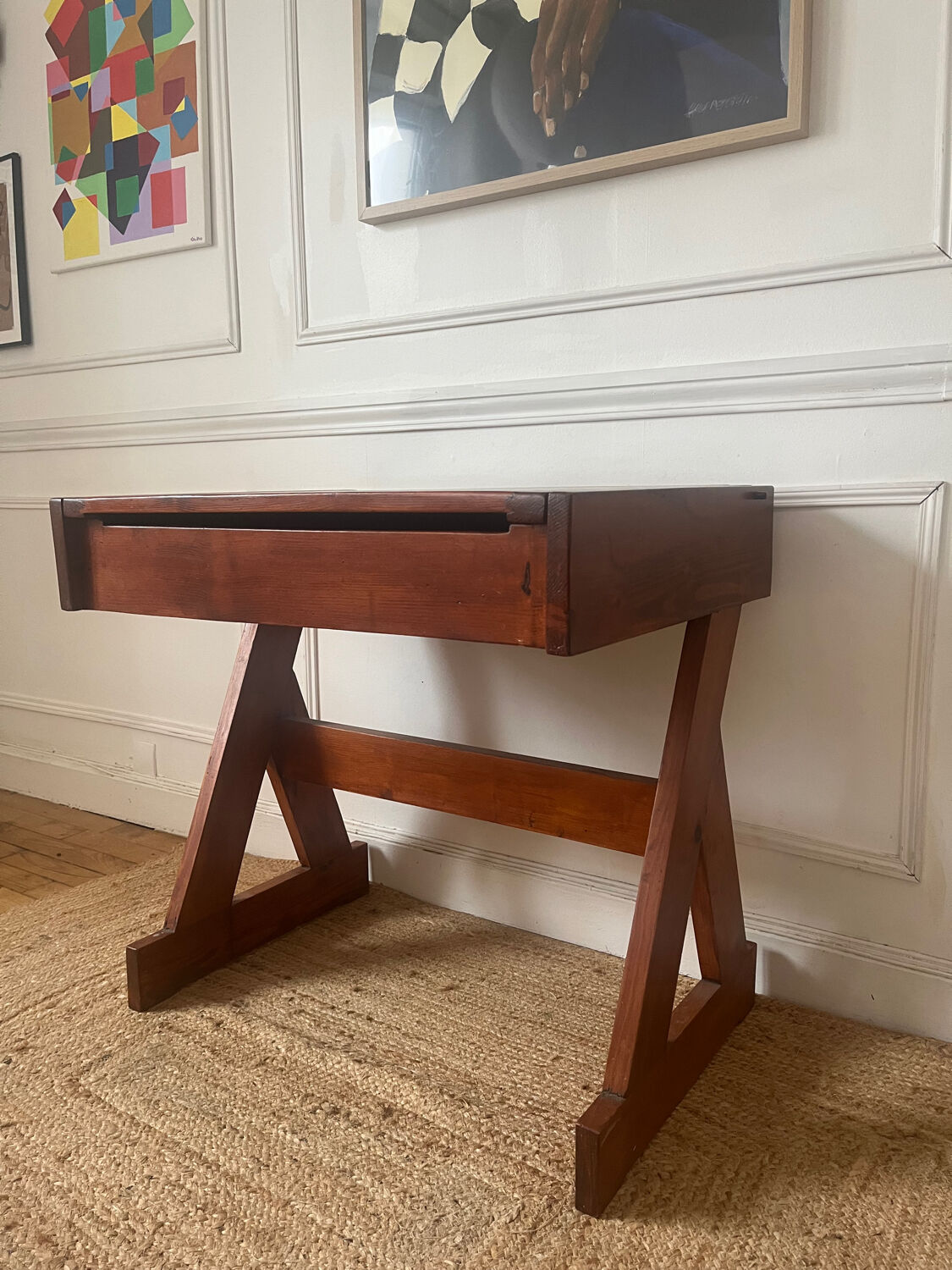 Pine desk Maison Regain