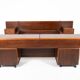Mid-Century Modern Bed with Nightstands by Fabio Lenci for Bernini, Italy, 1970s