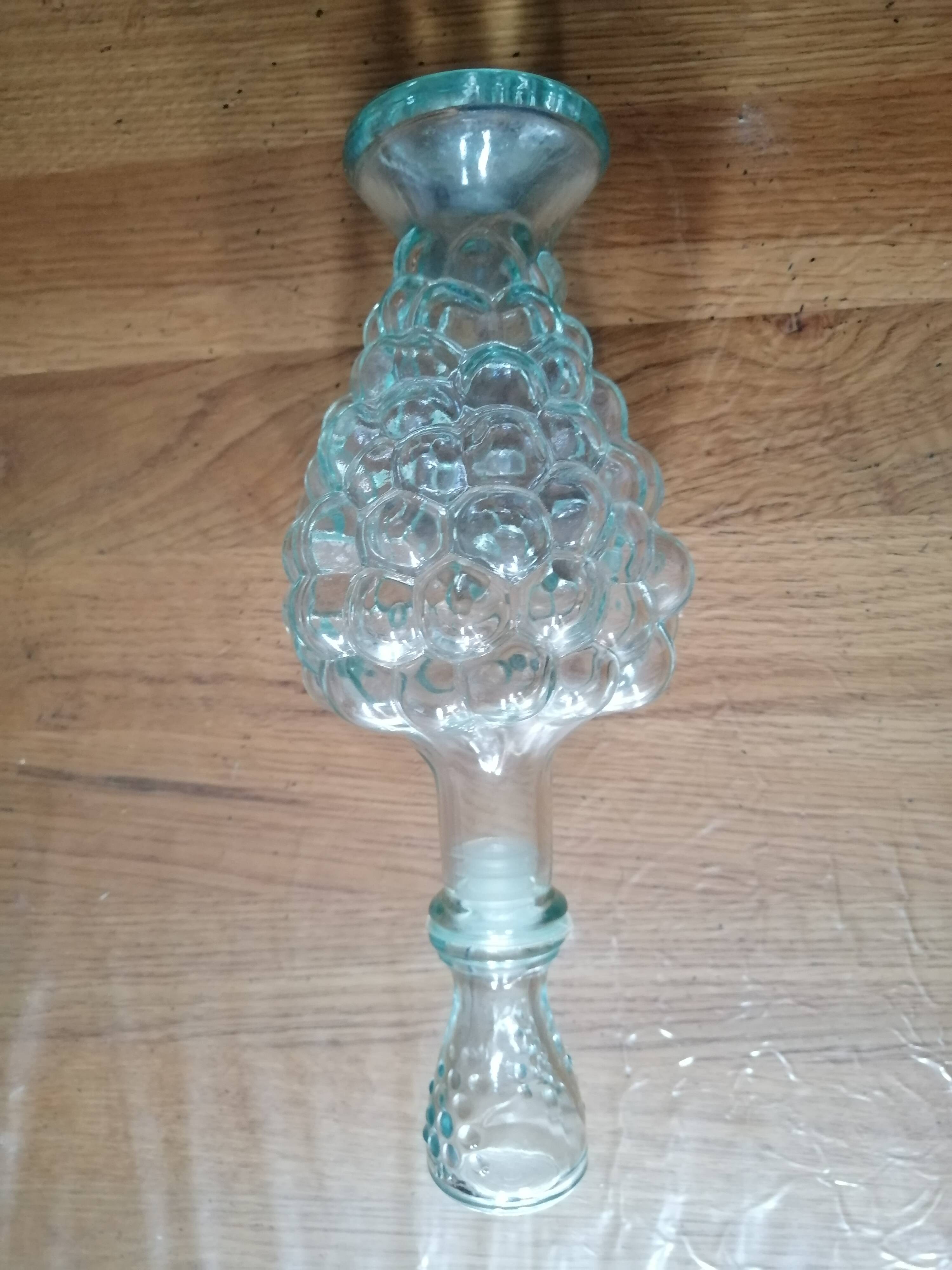 Italian transparent bubble carafe