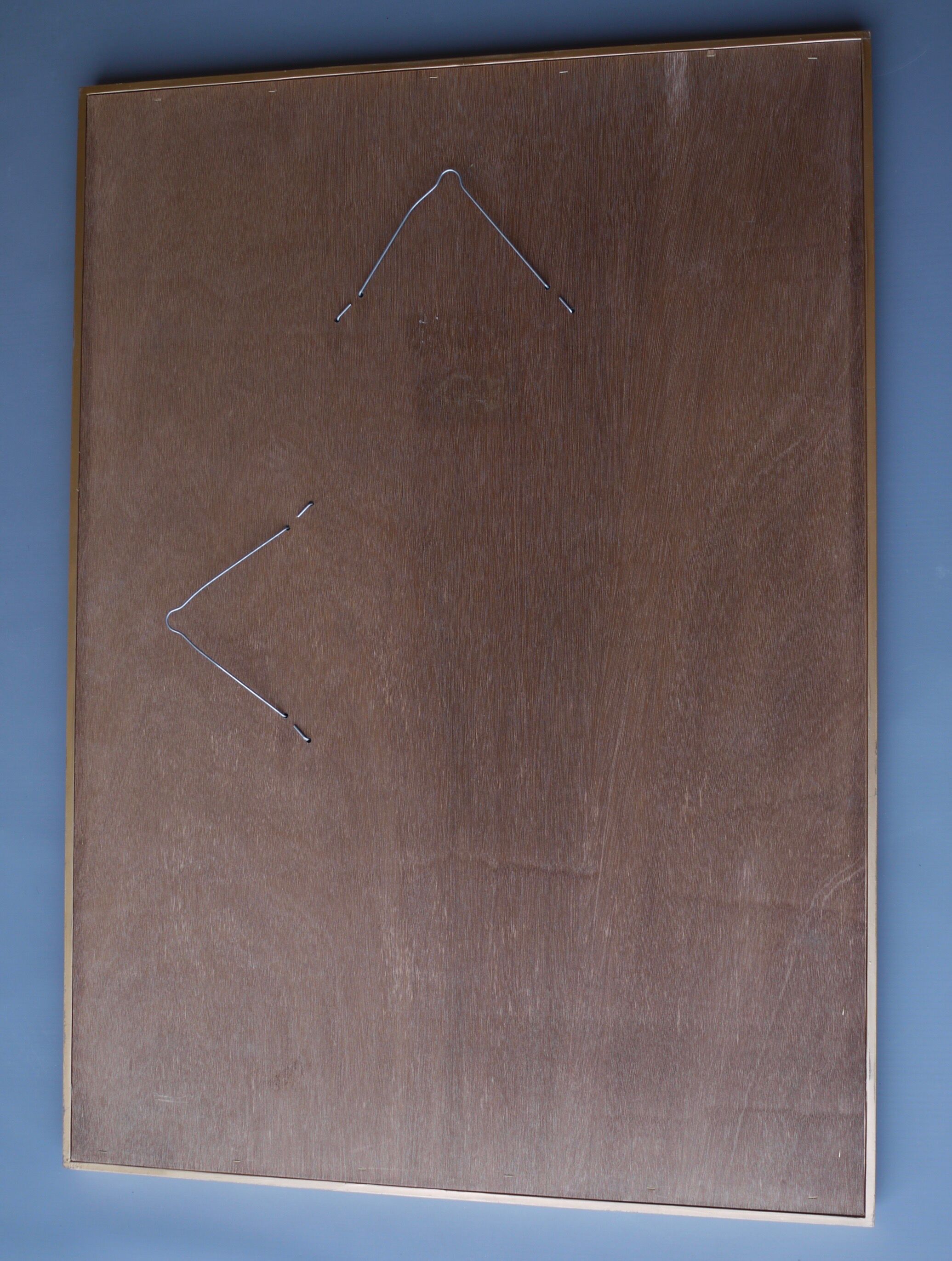 Miroir mural belge vintage par deknudt, années 1980