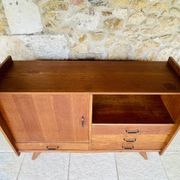Oak storage unit, splayed legs circa 1950s