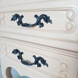 Peach-coloured TV unit