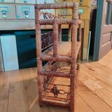 Small wall shelves in bamboo and wicker