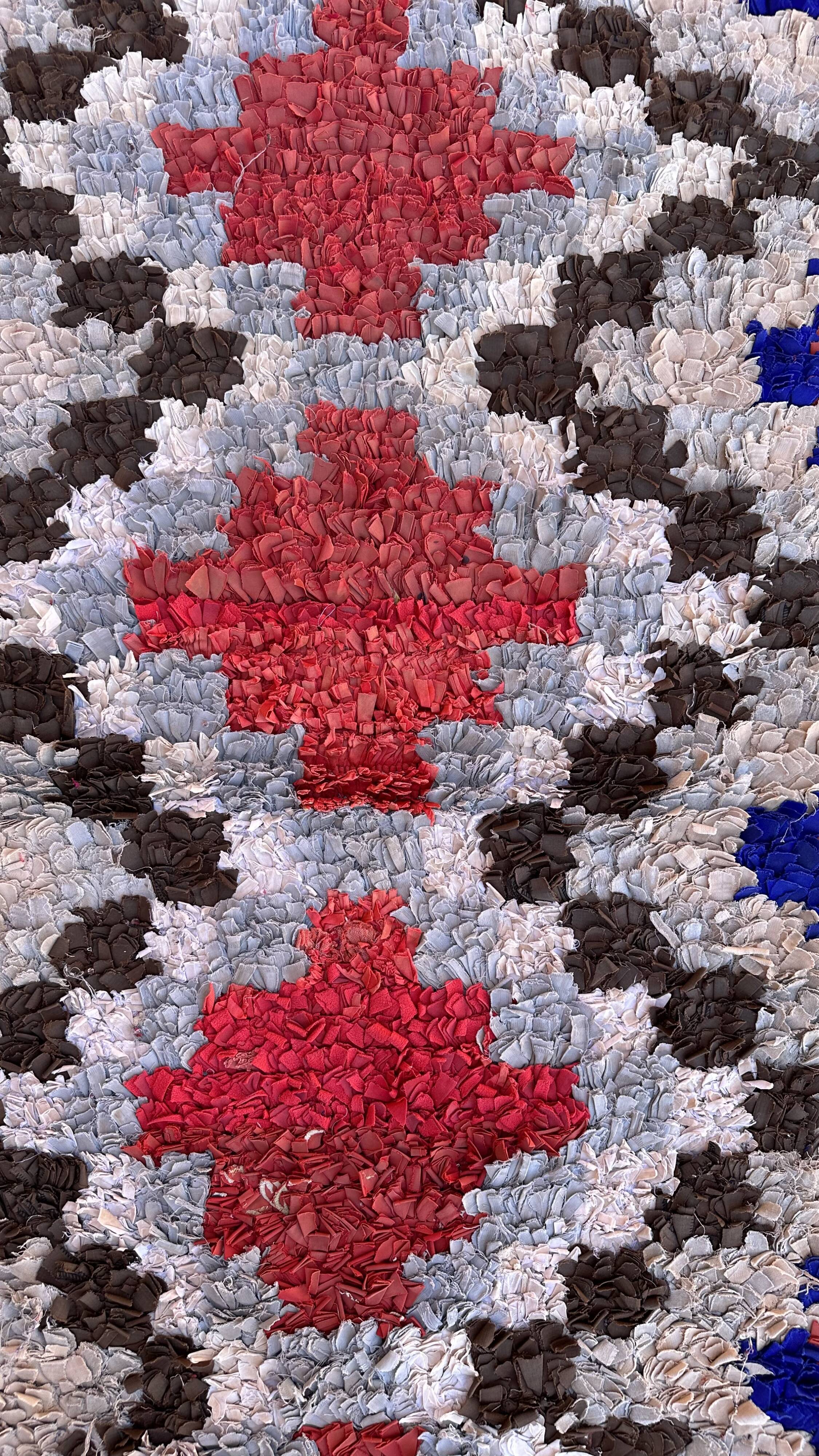 Moroccan carpet Boucherouite colored - 98 x 170 cm