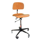 Chaise de bureau pivotante du milieu du siècle, entièrement réglable