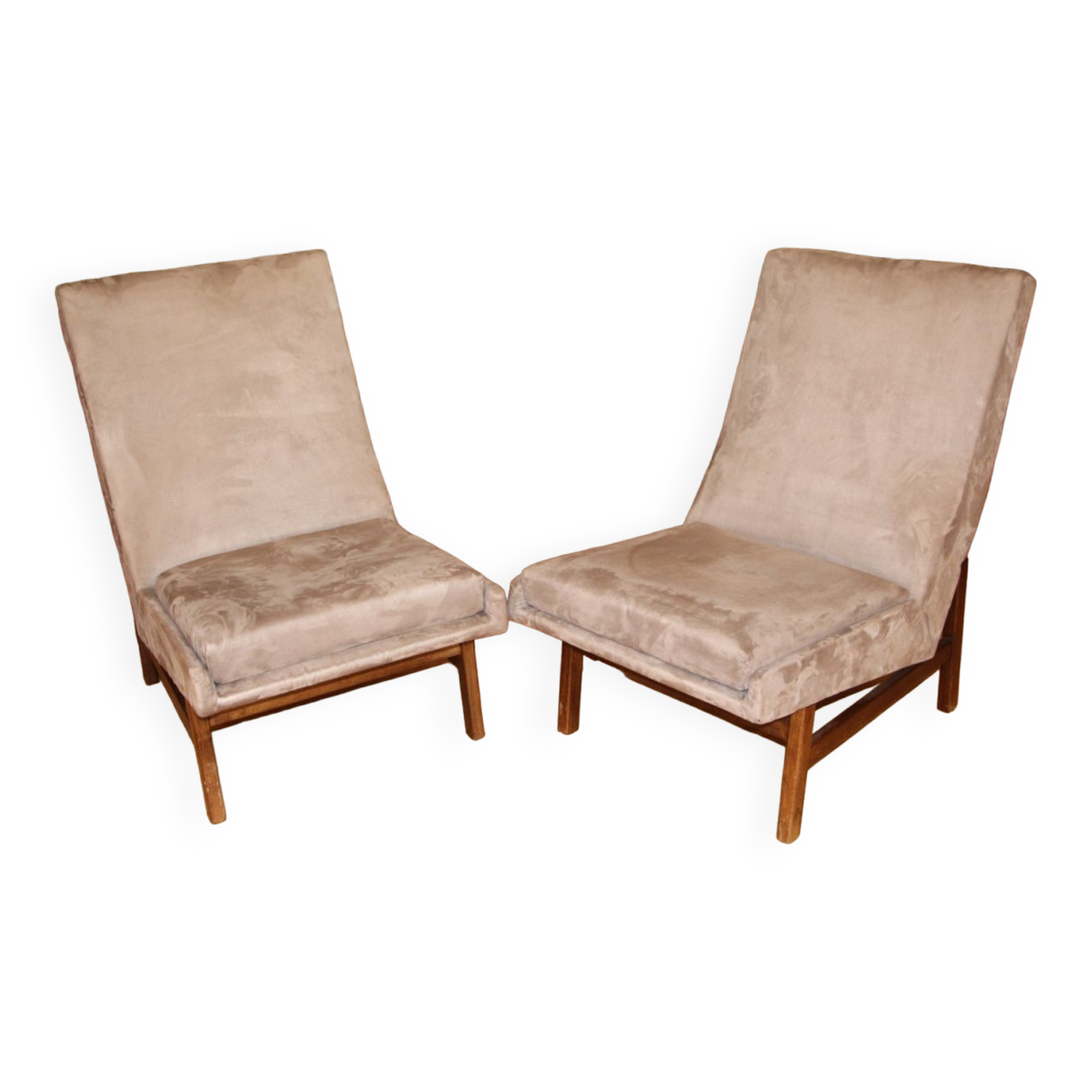 Pair of Chauffeuses Arp , Pierre Guariche, Joseph-André Motte and Michel Mortier