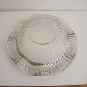 Old large bowl in crystal or glass