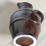 Small pitcher jug Grignan brown imitation barrel