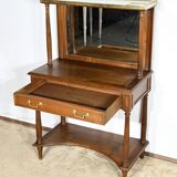 Table console en merisier, style Louis XVI, fin XIXème