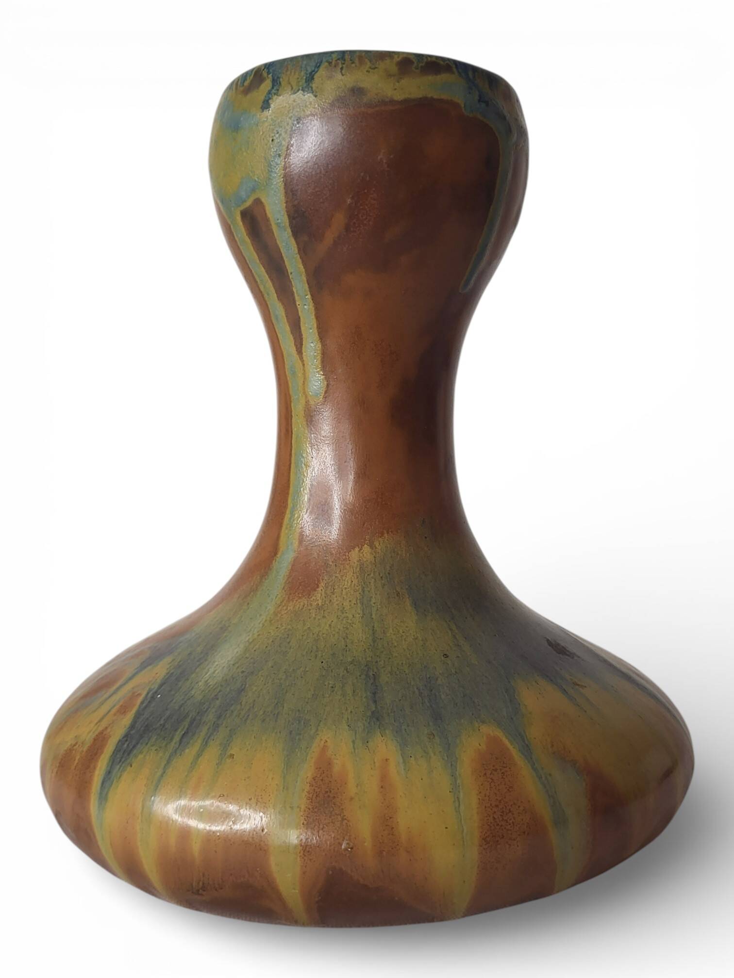 Stoneware vase from Puisaye signed by Alfred Lebret (1871-1955)