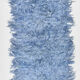 3x9 blue vintage runner rug 85x290cm