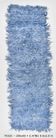 3x9 blue vintage runner rug 85x290cm