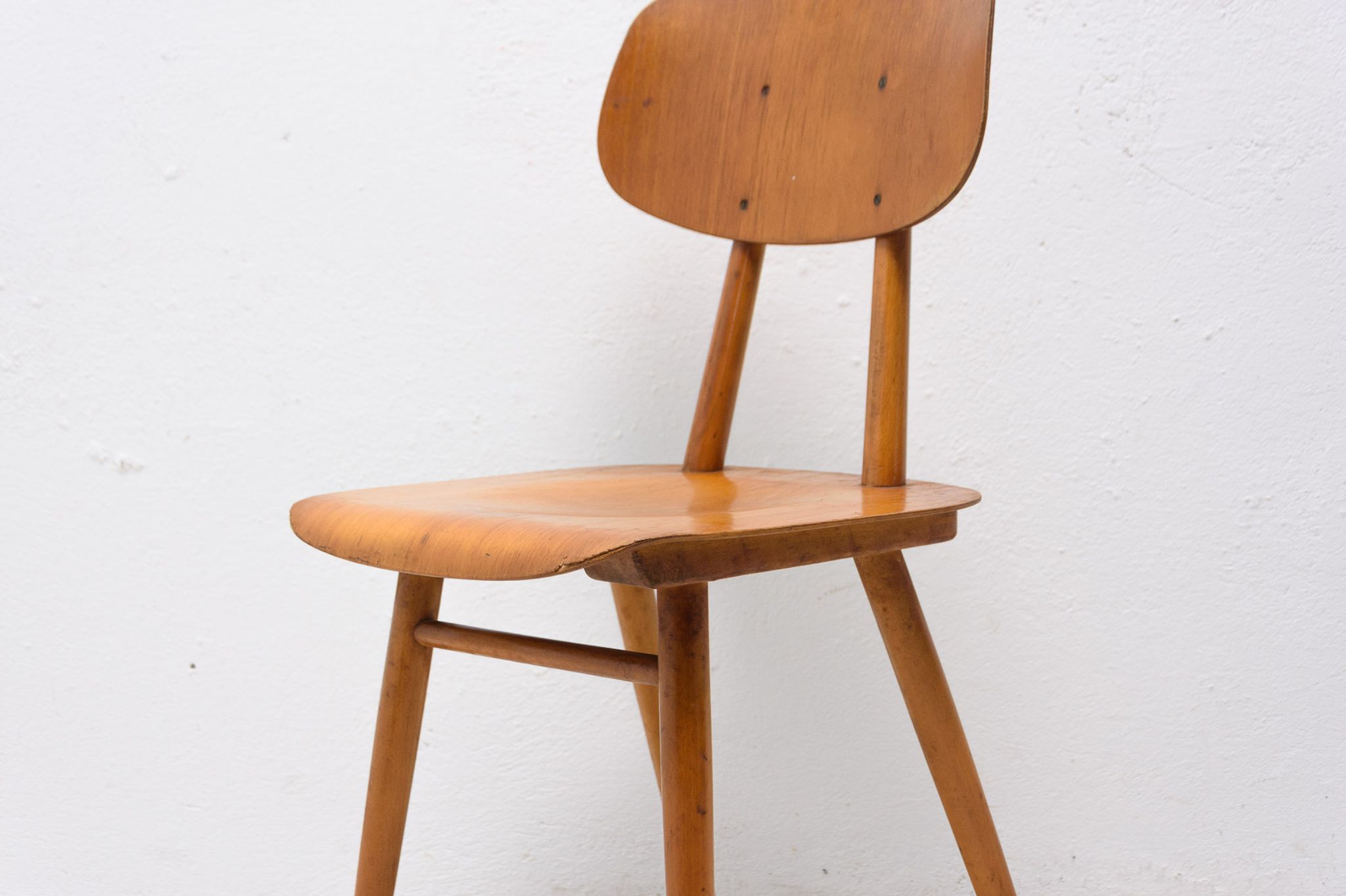 Mid century dining chairs Ton, set of four, 1960