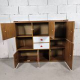 Vintage Scandinavian children's bookcase sideboard