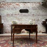 Flat desk of mahogany lady period Louis XVI, XVIIIth century