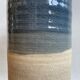 Vase en grès émaillé bleu