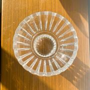 Clear crystal vase Val Saint Lambert