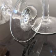 5 vintage “henri julien” red wine balloon glasses with luminarc grape blues decoration