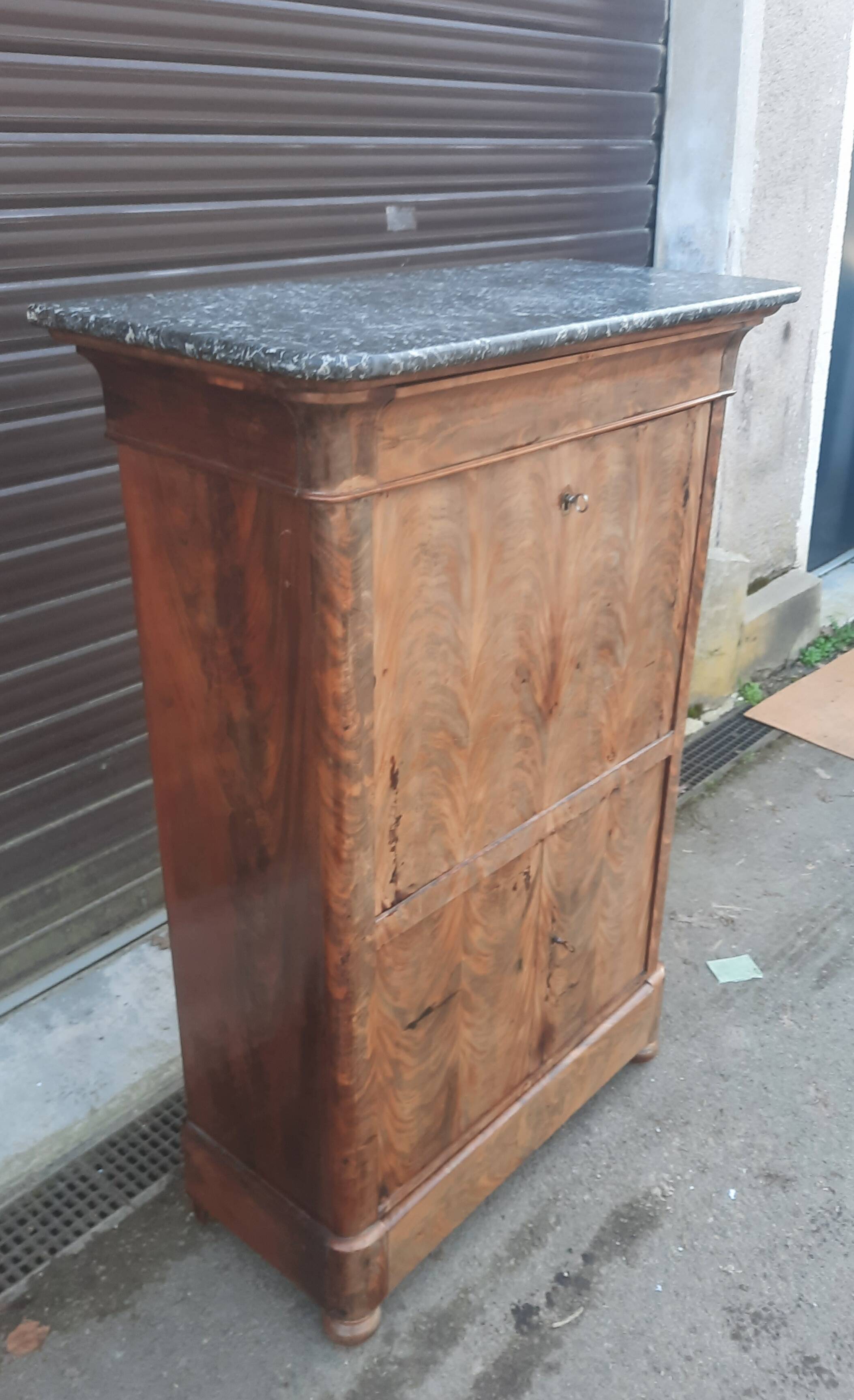 Louis Philippe secretaire in mahogany