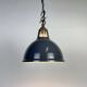 Vintage Industrial Grey Painted Pendant Lamp