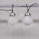 Paire de suspensions Art Déco en verre