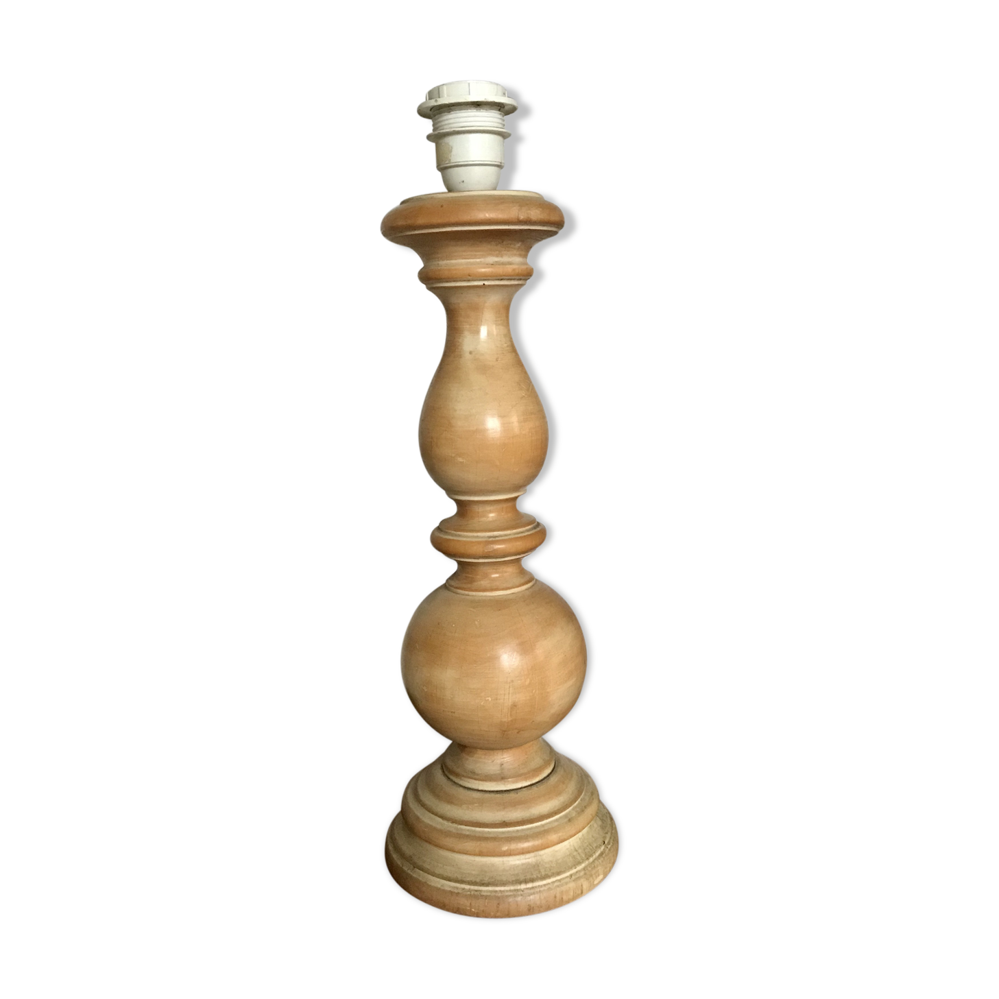 Vintage wooden lamp foot