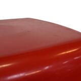 Vintage Space age plastic stool table mid century red plant stand