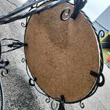 Table basse ancienne fer forgé art déco
