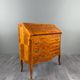 Louis XV style writing desk with a drop-leaf, made of veneer and marquetry, 19th century.