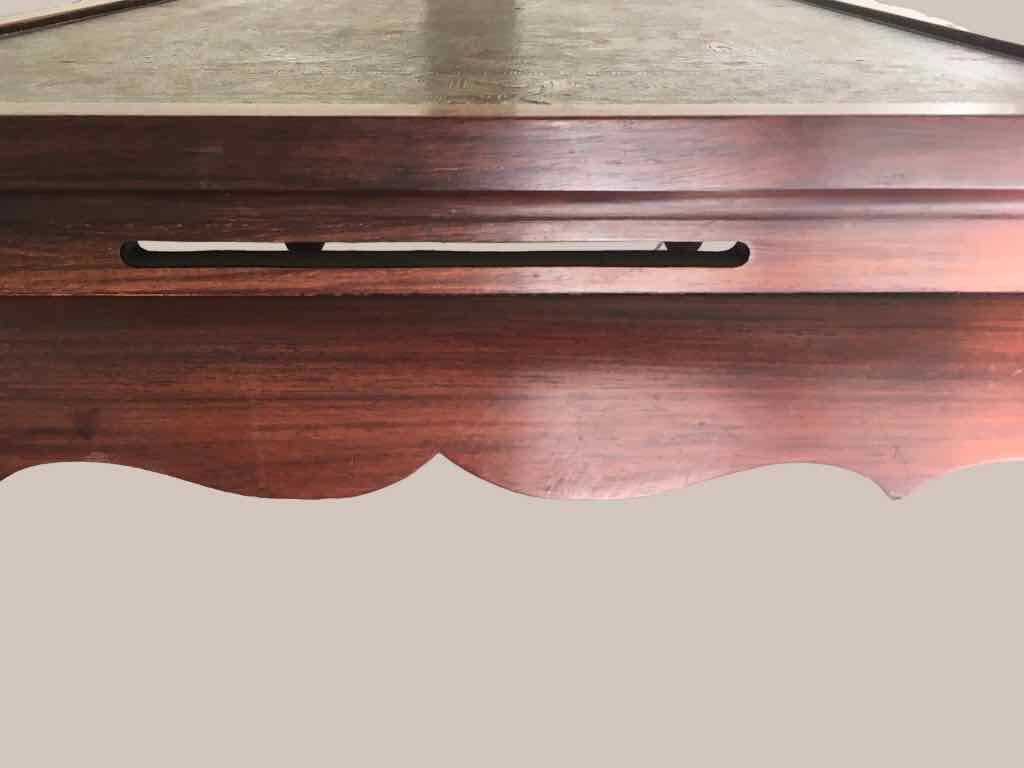 Chinese coffee table 1950 teak and painted parchment