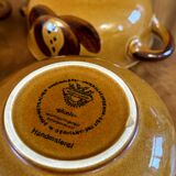 Set of Ochre Villeroy & Boch Soup Bowls and Plates from the Picnic Series