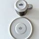 6 tasses à expresso + soucoupes Rosenthal Szenario Metropol, années 90