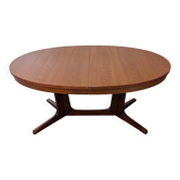 Baumann extendable oval table from the 70s/80s