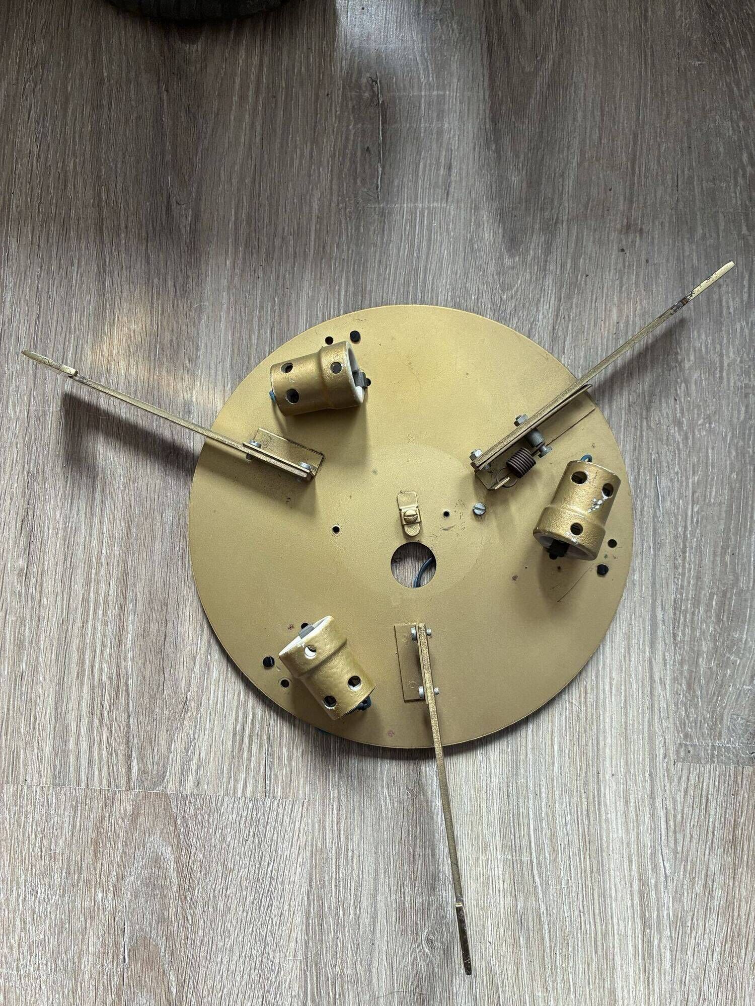 Kaiser Leuchten Murano ice glass flush mount lamp, 40 cm, 1970s