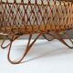 Vintage rattan cradle