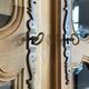 Provençal display cabinet in solid cherry wood, Louis XV style.
