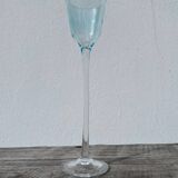 Collectible irregular blown stemmed glass