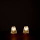 Pair of glass desk lamps by J.T. Kalmar