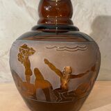 Art deco vase signed Berlys