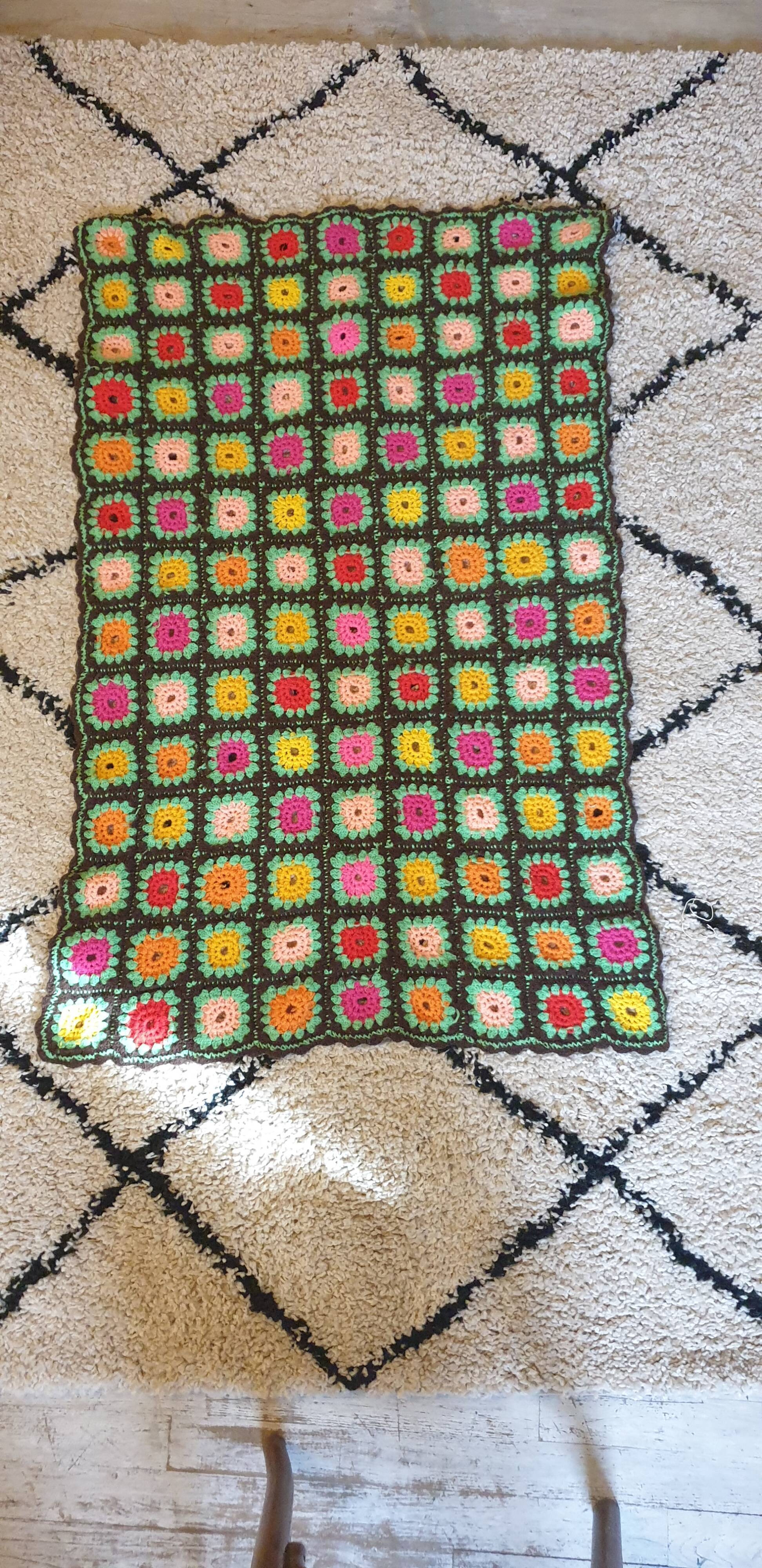 Crochet plaid