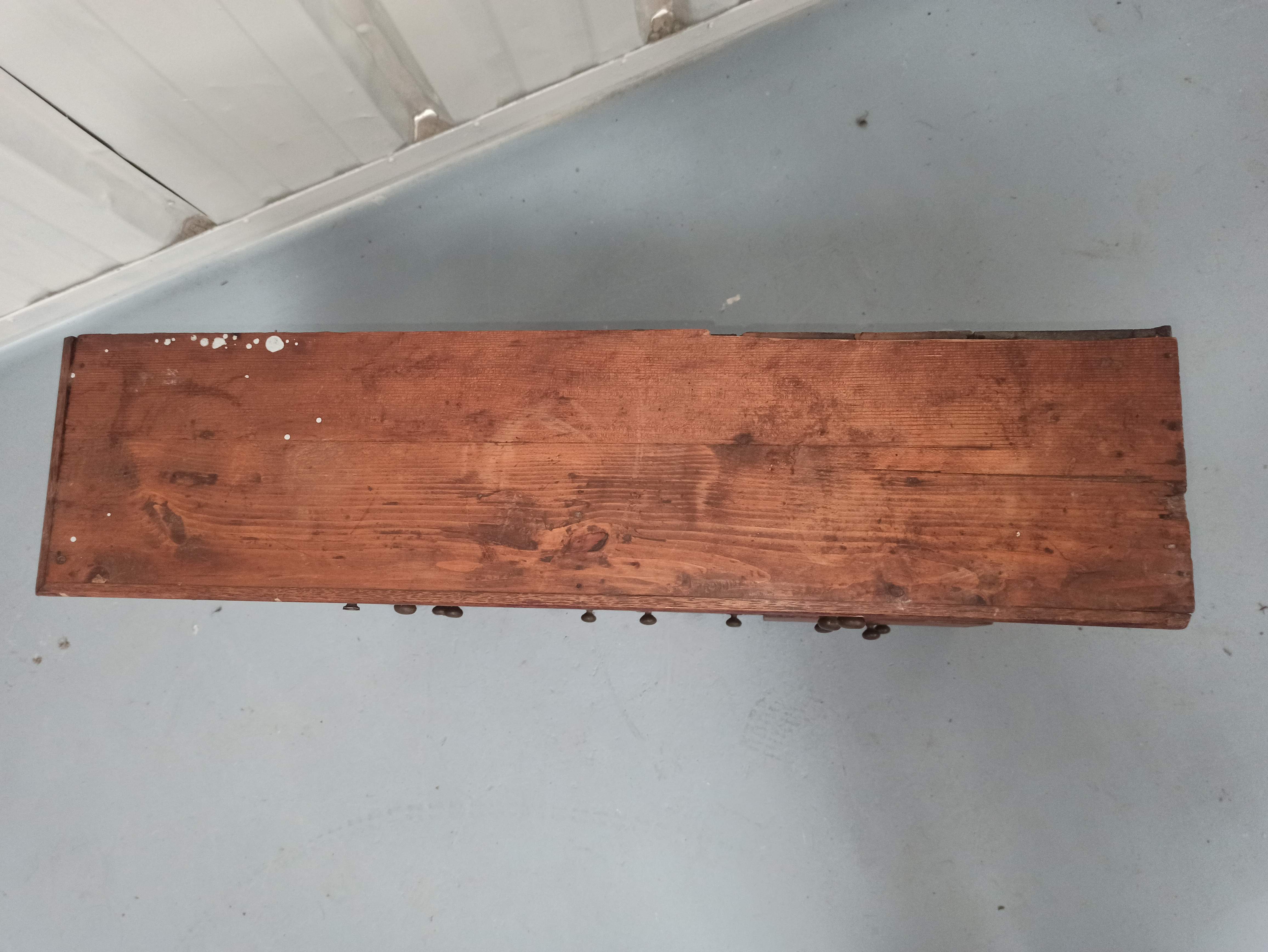 Hardware furniture wood multiple drawers old