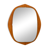 Small Scandinavian teak mirror from the 50s – Vintage design