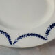 Assiette plate Salins décor bleues 24,5cm