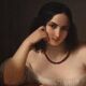 Portrait d'une dame signé N. Schiavoni et daté de 1842