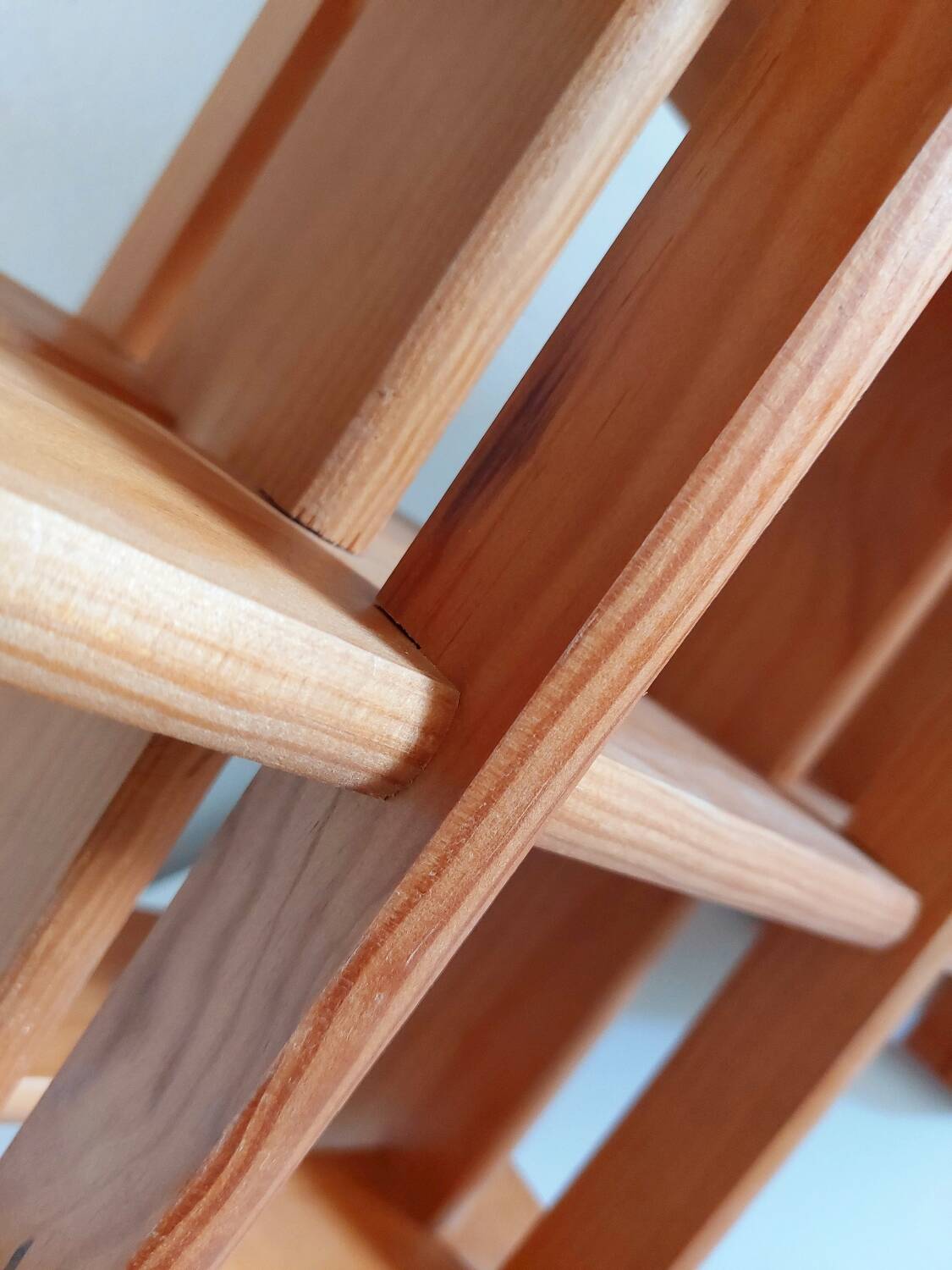 Vintage wooden cruciform shelf