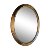 Old oval frame in gilded carved wood - Art Deco 1920 - 35 x 30 cm